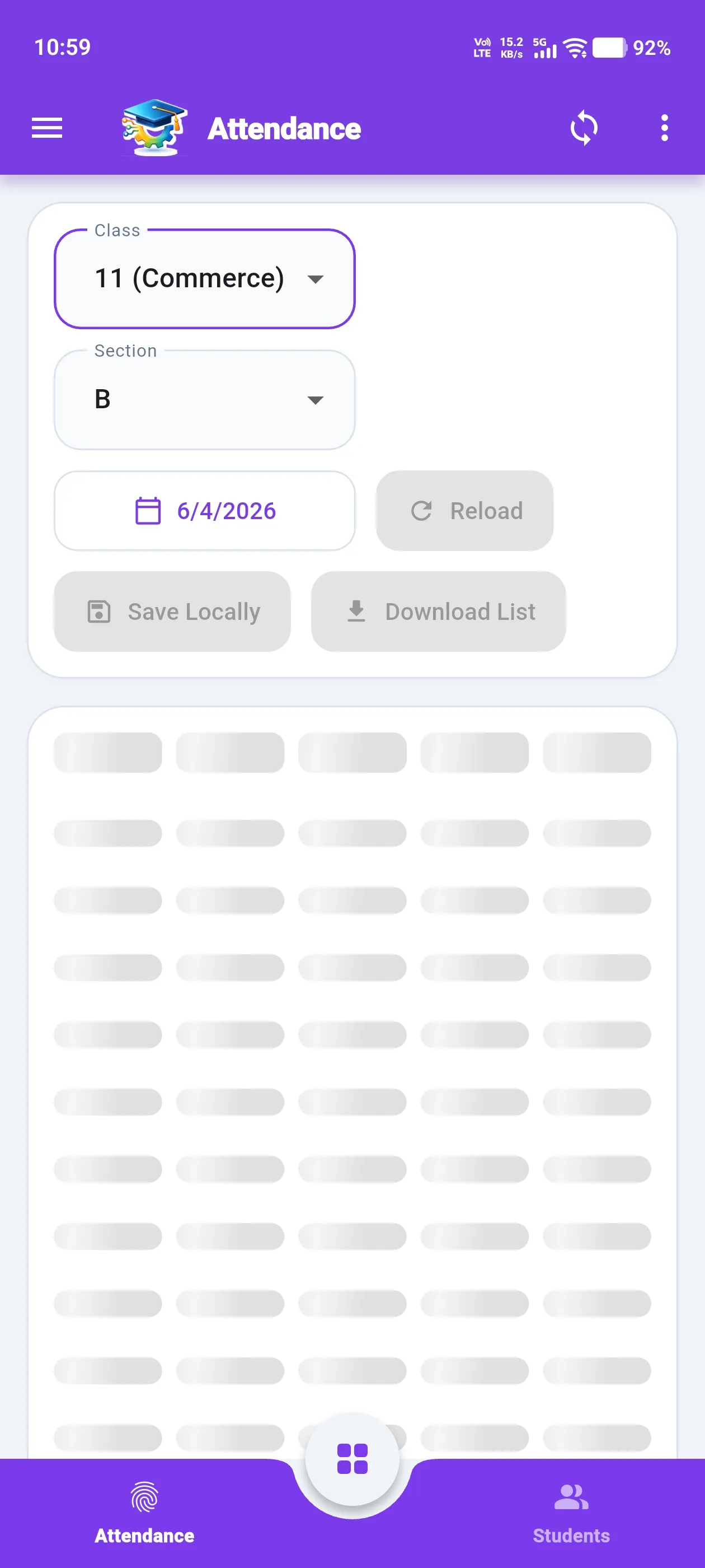 Android Mobile Student Attendance
