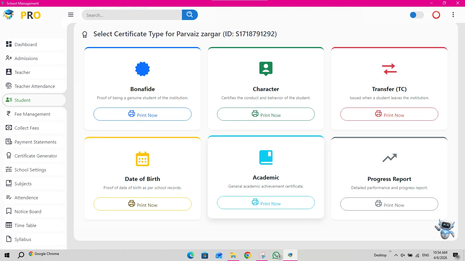 Windows Desktop Report Card Analytics
